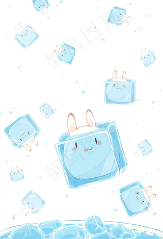 PNG冰块 夏天冰爽免抠素材