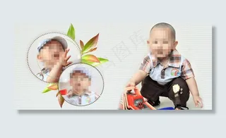 儿童摄影模版图片