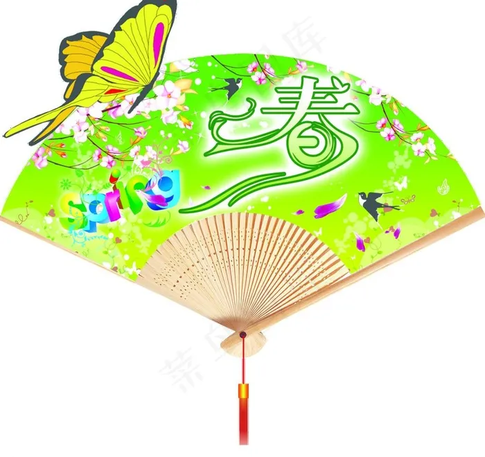 春天图片psd模版下载
