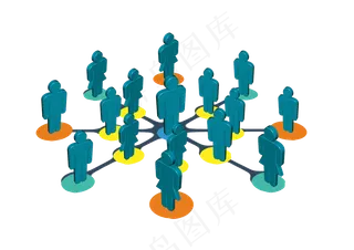 卡通商务人士卡通小人免扣PNG元素