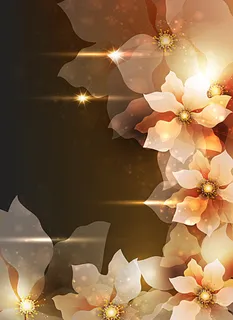 幻彩花卉设计矢量素材图片