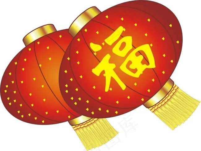 红色灯笼cdr矢量模版下载