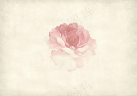 古香古色水墨水彩牡丹