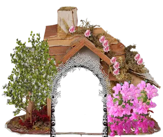 童话故事里的建筑分层素材免扣大图