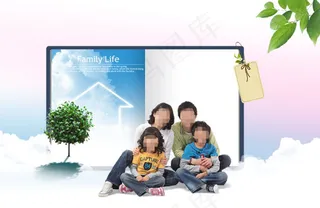 高清PSD分层素材幸福的笑容