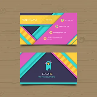 黑色蓝色IT科技大气名片