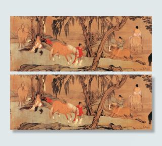 中国水墨人物风景画