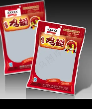 鸡翅包装图片模板下载