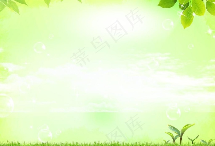绿色背景图片cdr矢量模版下载