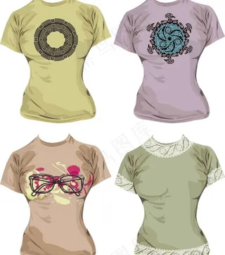 时尚男女t恤图片