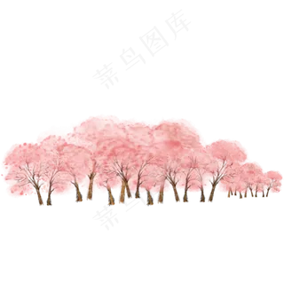 彩绘樱花园图案元素