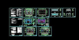 （带结构图 电气图）一层简易坡屋顶...