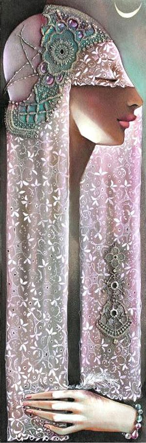 位图 插画 人物插画 蕾丝 免费素...