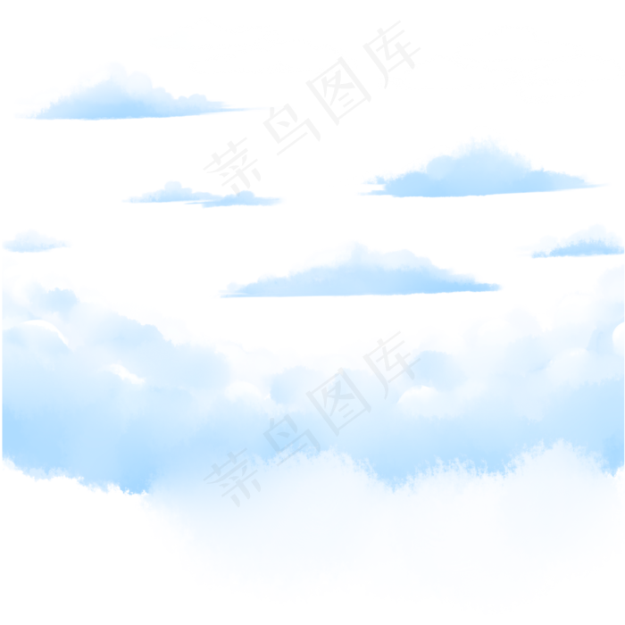 蓝天白云,免抠元素(2000*2000px 300 dpi )psd模版下载