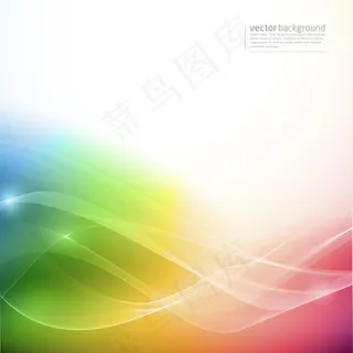 动感波纹色彩渐变背景矢量素材