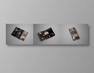 猫咖啡宣传三折页