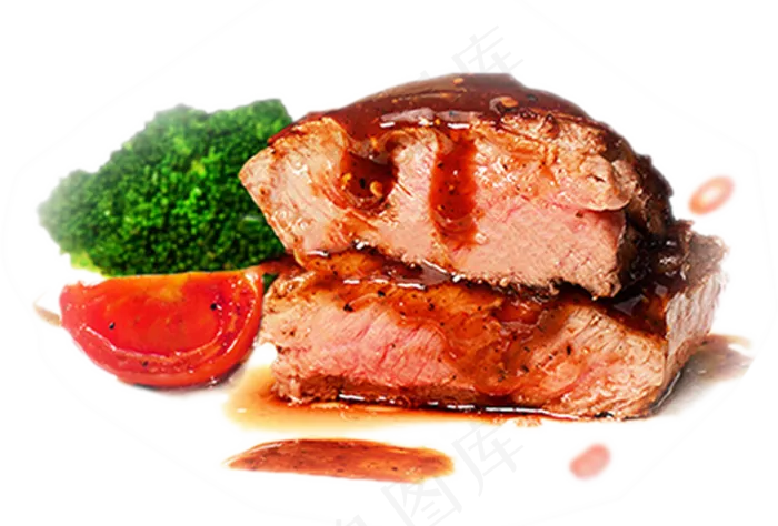 美食烤肉羊排牛排餐饮广告免扣png...(790X535)