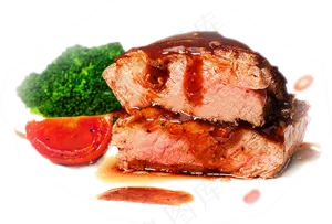 美食烤肉羊排牛排餐饮广告免扣png...