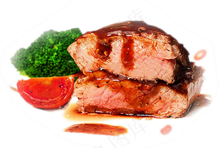 美食烤肉羊排牛排餐饮广告免扣png...