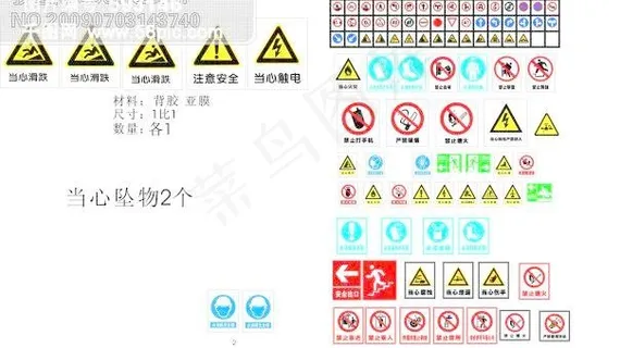 交通禁令安全生产等标志