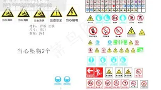 交通禁令安全生产等标志
