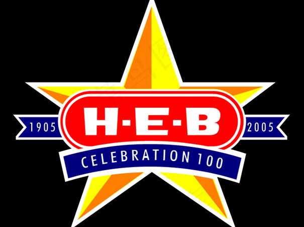 HEB_100_Year logo...ai矢量模版下载