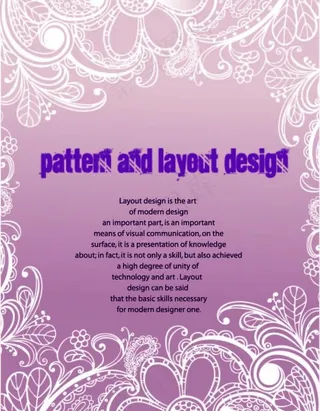 欧式花纹背景图片