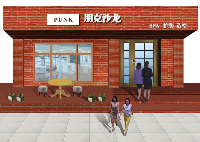 美容店门头(2339X1654(DPI:200))psd模版下载