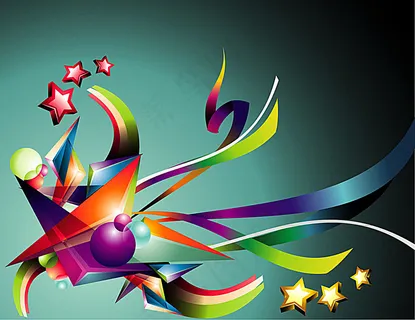 彩色条纹图案背景