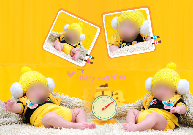 竖版儿童相册psd儿童模板