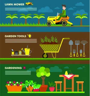 扁平园艺宣传海报