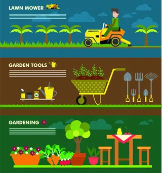 扁平园艺宣传海报