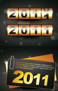 二款2011年新年矢量素材