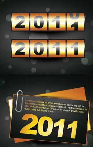 二款2011年新年矢量素材
