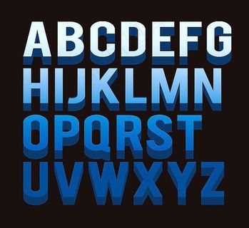 字母矢量素材图片