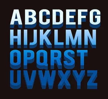 字母矢量素材图片