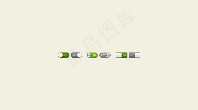 开关按钮psd模版下载
