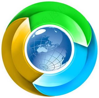 地球色带环绕LOGO