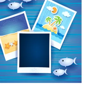 海洋风相册装饰边框