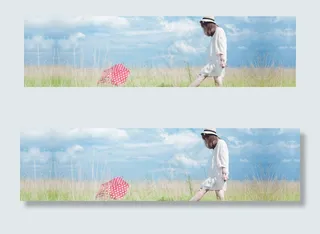 小清新风格淘宝海报背景　