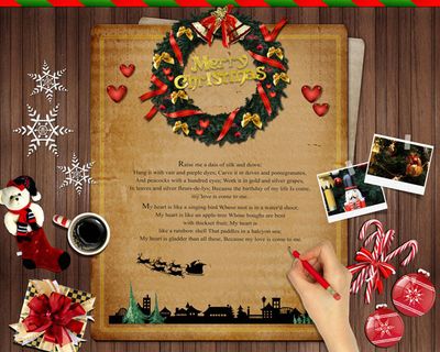 圣诞树国外喜庆素材模板