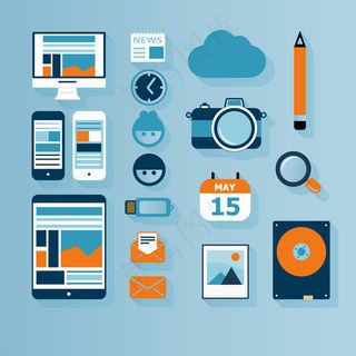 扁平化矢量图标图片