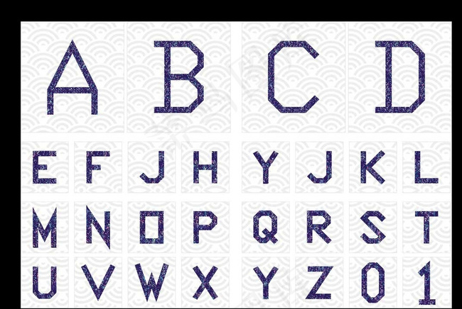 英文字体设计图片cdr矢量模版下载