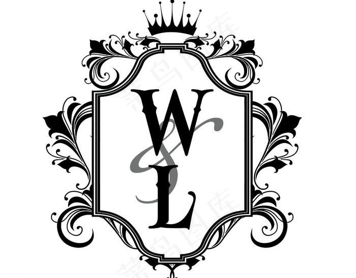 婚礼logo图片psd模版下载