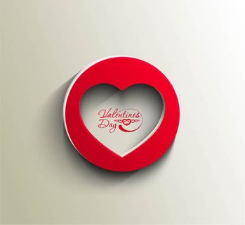 浪漫心形项链矢量素材