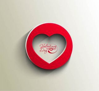 浪漫心形项链矢量素材