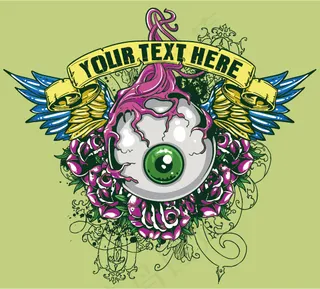 创意诡异眼睛AI下载免费下载