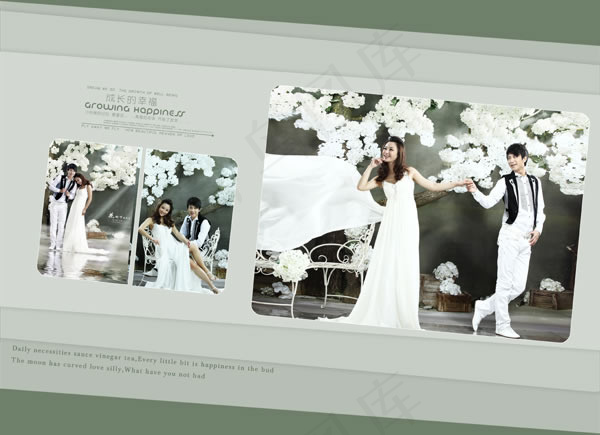 影楼婚纱相册模板psd素材