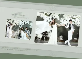 影楼婚纱相册模板psd素材