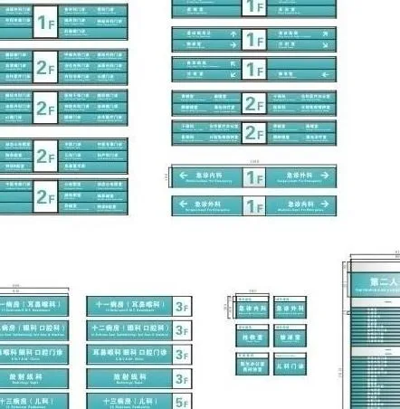 医院标识方案图片cdr矢量模版下载